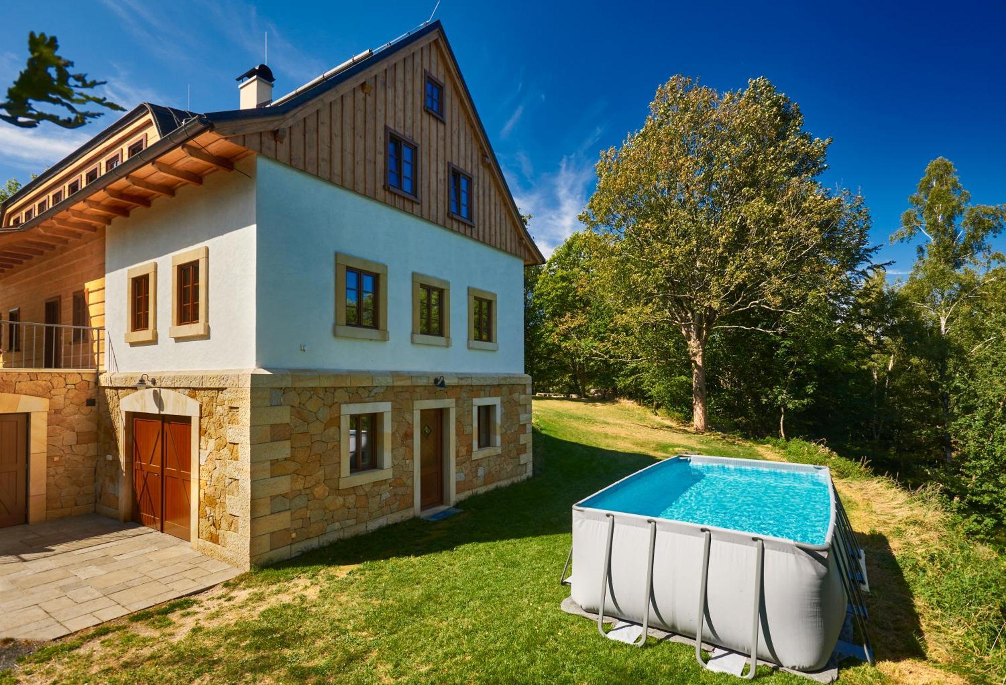 Villa Na Jeleni Stezce Chřibská Exterior foto